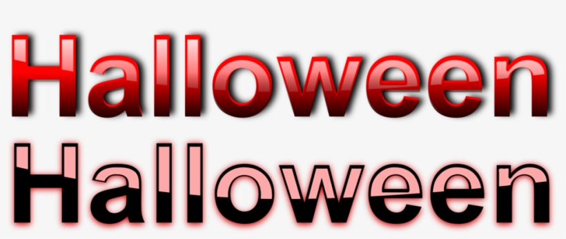 Illustration Of Halloween Text - Vector Graphics, transparent png download
