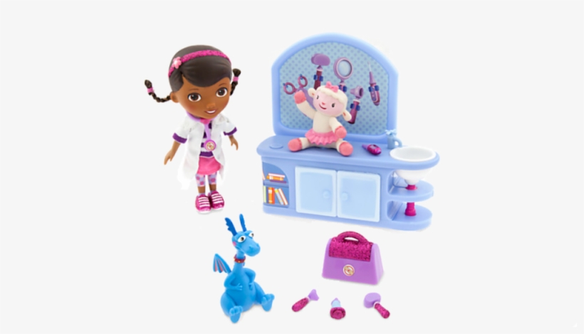 Doc Mcstuffins - Disney Doc Mcstuffins Doll Magic Talkin' Checkup Set, transparent png download