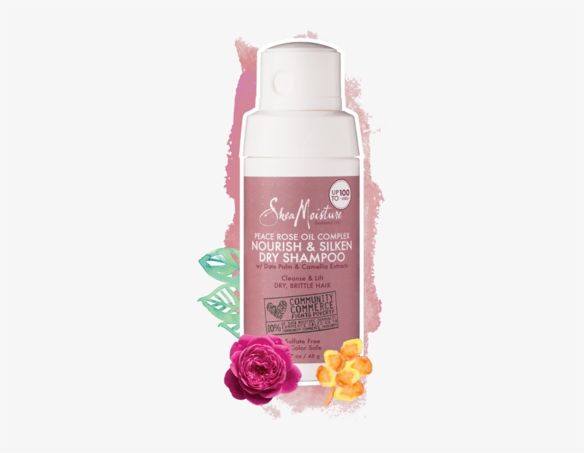 Peace Rose Oil Complex Nourish & Silken Dry Shampoo - Sheamoisture Peace Rose Nourish & Silken Dry Shampoo, transparent png download