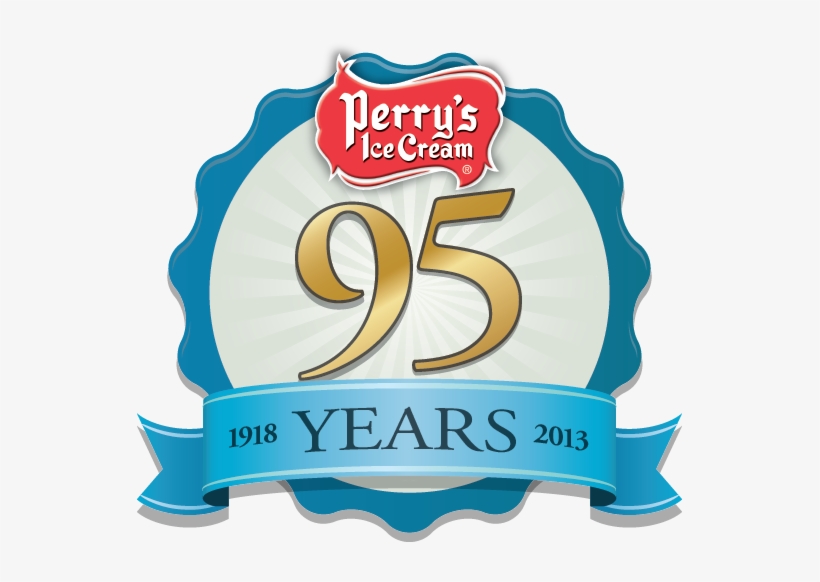 Perry's Ice Cream 95th Anniversary Logo - Perry's Ice Cream, transparent png download
