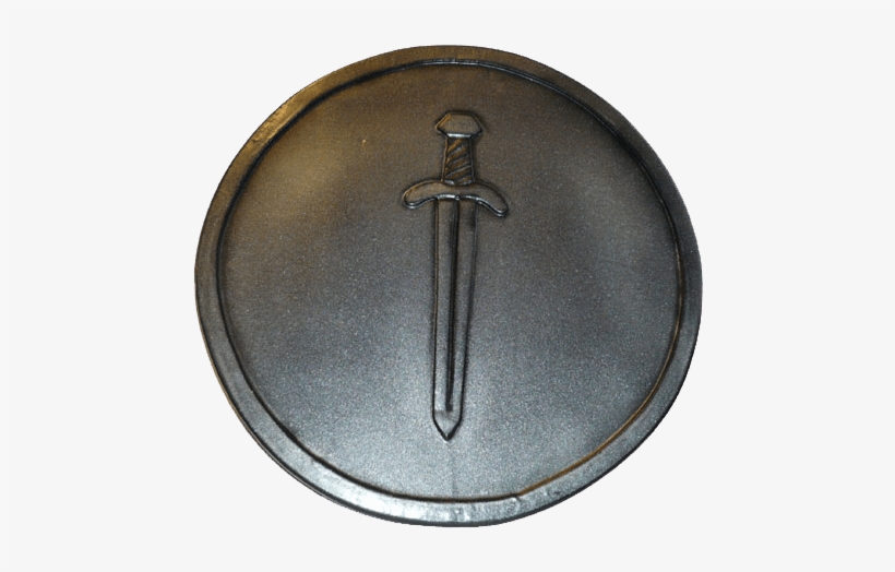 Larp Round Shield With Sword - Shield, transparent png download