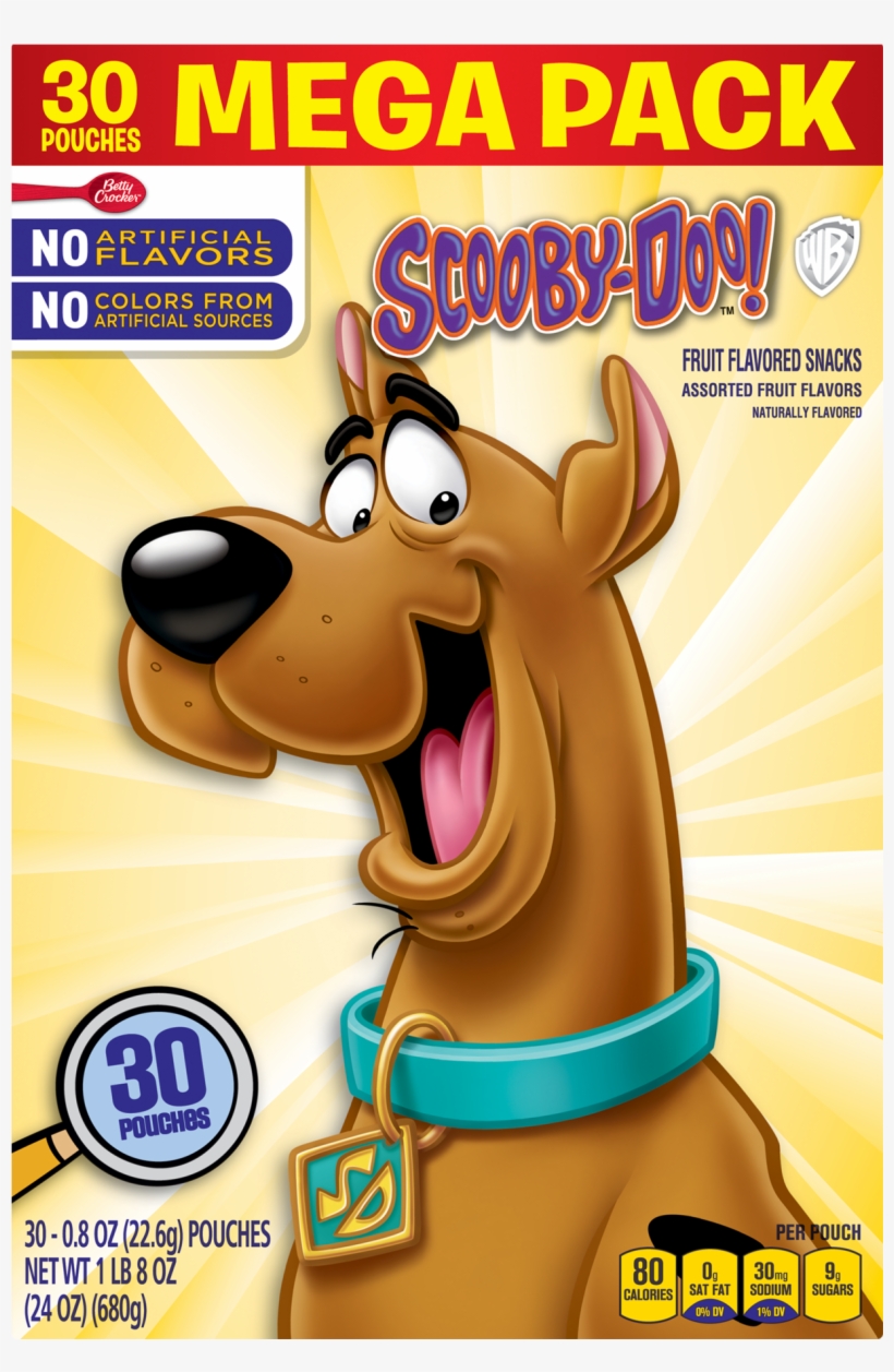 Betty Crocker Fruit Snacks, Scooby Doo Snacks, Mega - Betty Crocker Scooby Doo Fruit Snacks - 24 Oz, transparent png download
