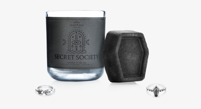 Candle And Bath Bomb Set - Fragrant Jewels Secret Society, transparent png download