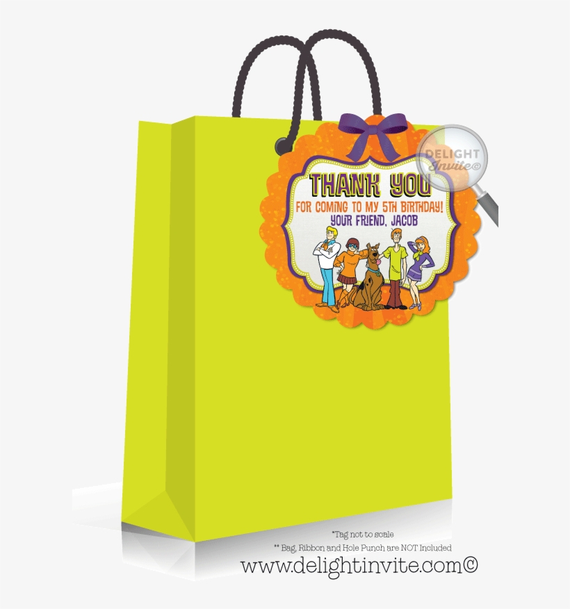 Scooby Doo Birthday Favor Tag - Scooby Doo Favor Tag, transparent png download