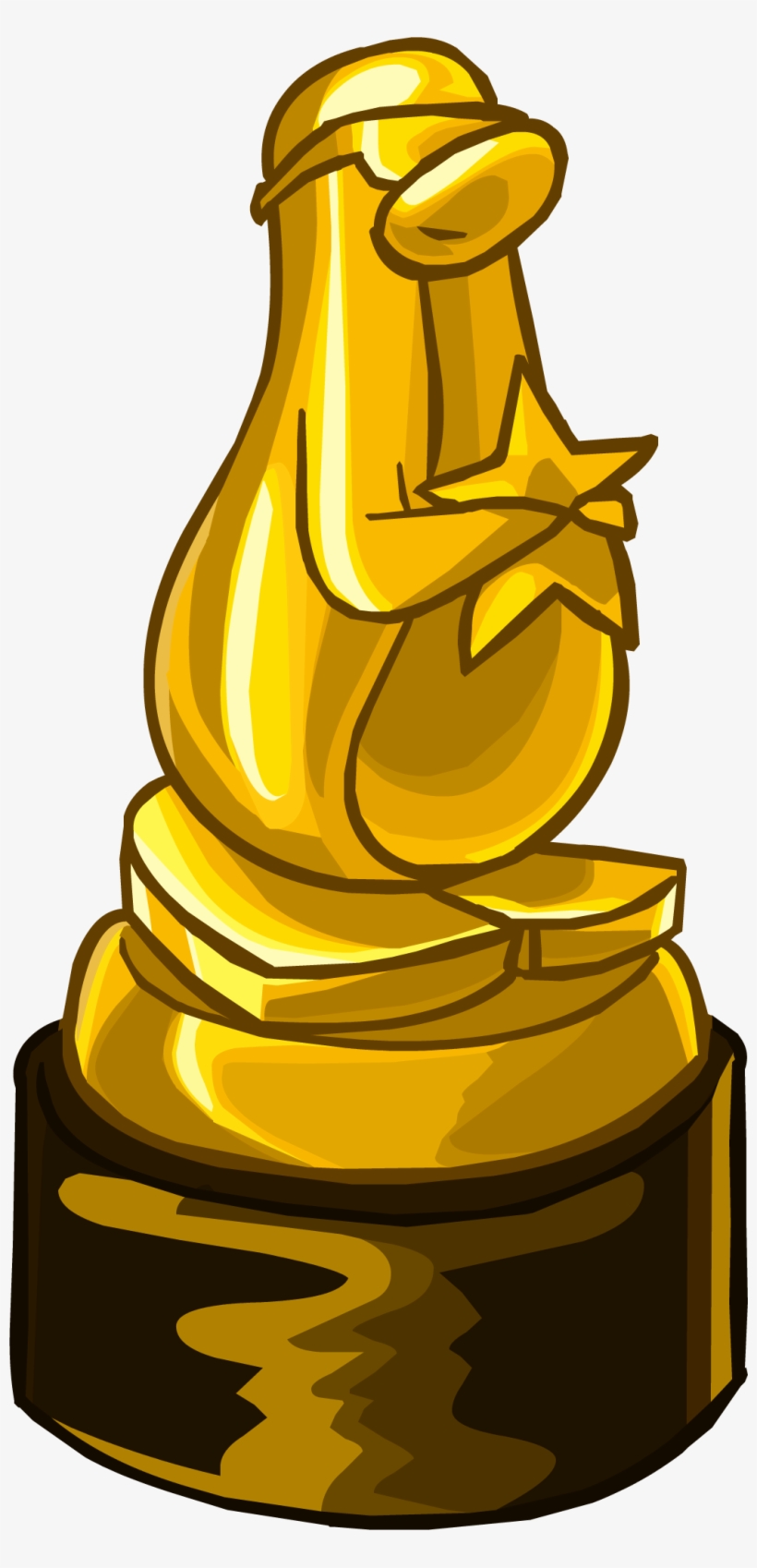 Gold Award - Png - Club Penguin Penguin Award, transparent png download