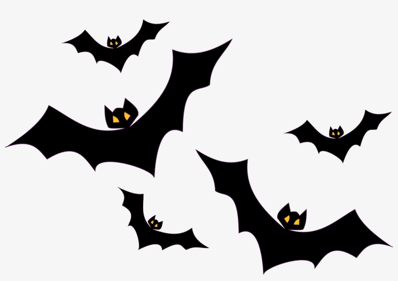 Travel, Bats Flying Flight Halloween Black Birds M - Bat Clipart, transparent png download