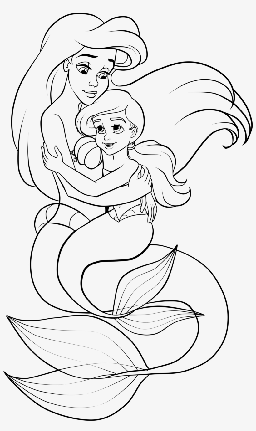 Little Mermaid Coloring Pages Learny Kids