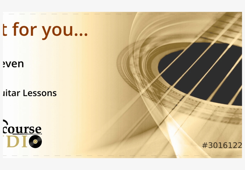 Gift Certificate Template Beauty Within Clinic - Guitar, transparent png download