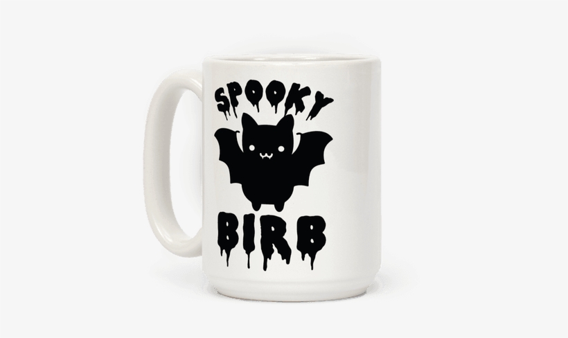 Spooky Birb Bat Coffee Mug - Am The Night Fear Me Halloween Creepy Batt Tshirts, transparent png download