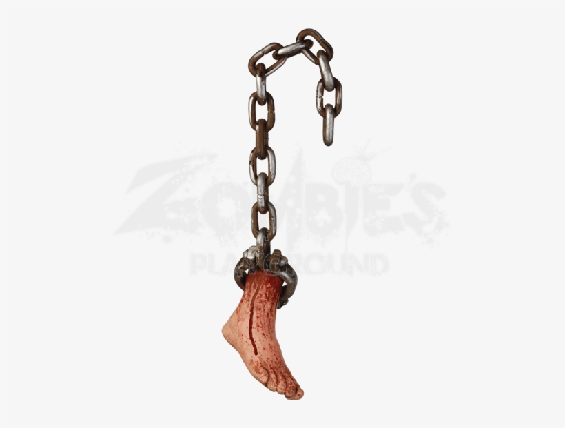 Hanging Bloody Foot - Hanging Bloody Foot - Haunted House Decorations, Zombie, transparent png download