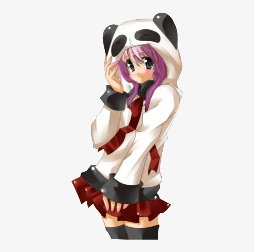 Imagenes De Ninas Anime Con Pandas, transparent png download