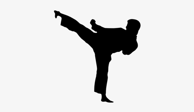 Kaufmann's Karate / Kaufmann's Karate Black Belts - Karate Silhouette, transparent png download