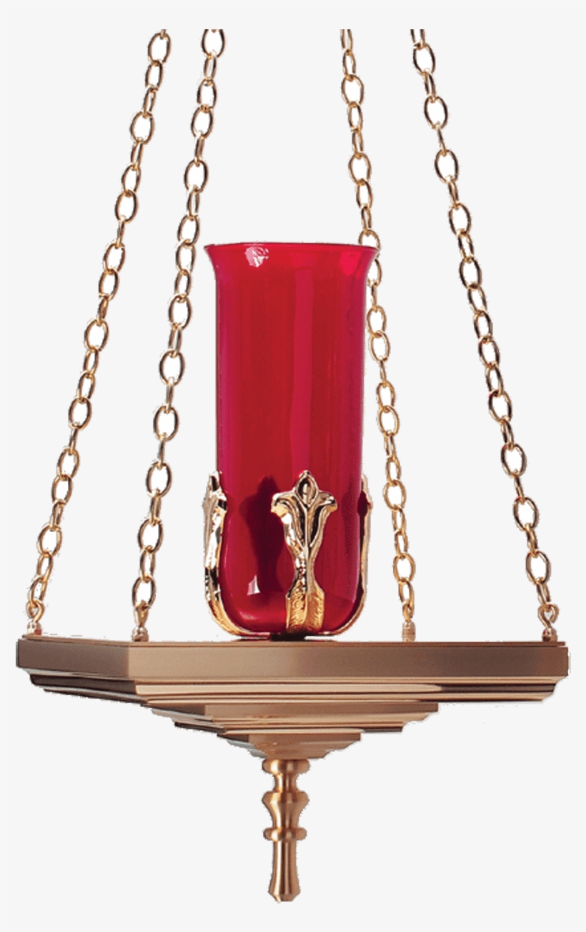 Hanging Sanctuary Lamp With Square Base, transparent png download