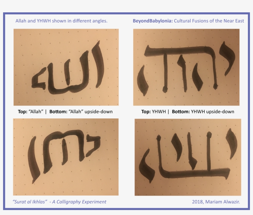 Allah-yhwh Oneandthesame - Calligraphy, transparent png download
