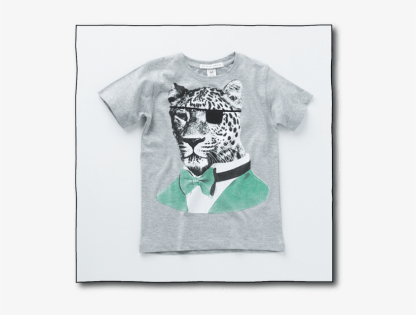 Milk Teeth Boys' Grey Leopard Tee, T-shirts - Leopard Lovers Art Wall Tapestry, transparent png download