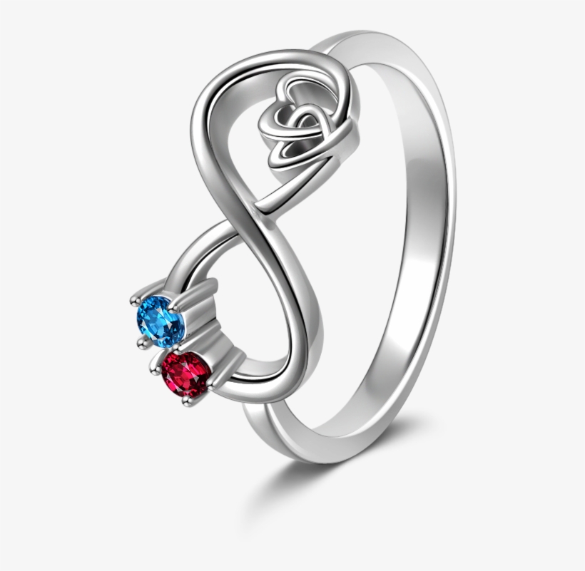 Infinity Love Eternity Birthstone Ring - Ring, transparent png download