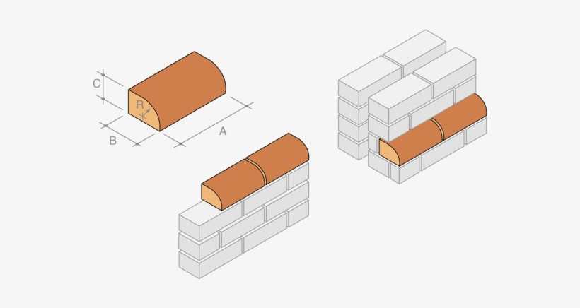 6 Single Bullnose Stretcher On Flat - Water, transparent png download