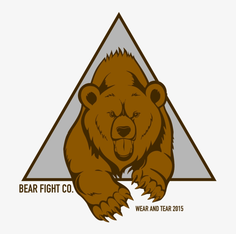 False Bear Wall Vinyl Decal Grizzly Bear Wall Sticker, transparent png download