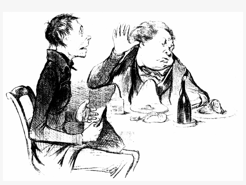 Mh 16 Daumier D047 À Table A - Laissez Moi Donc Tranquille, Bah! Bah! Est-ce Qu'on, transparent png download