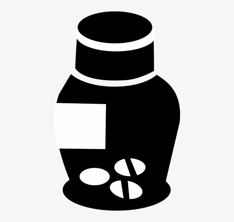 Vector Illustration Of Prescription Medicine Bottle, transparent png download