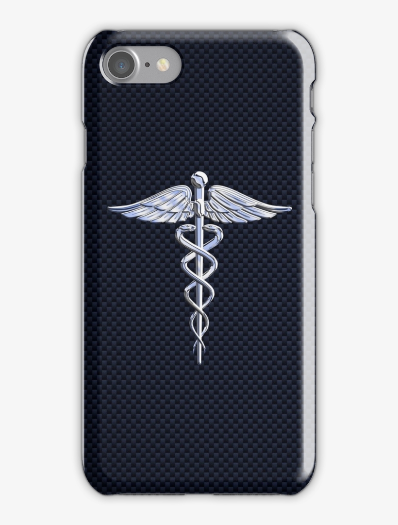 Chrome Like Medical Caduceus Snakes Iphone 7 Snap Case - Chrom Mag Caduceus-medizinisches Symbol Postkarte, transparent png download