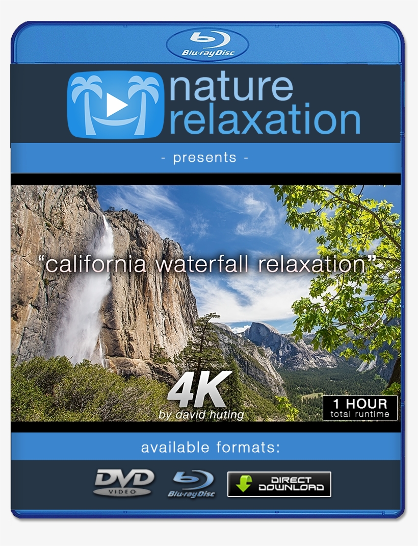 "california Waterfall Relaxation" 1 Hr Dynamic 4k Nature - 4k Resolution, transparent png download