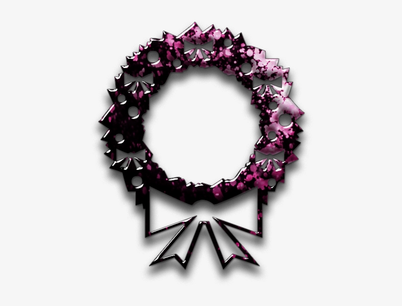 Free Icons Png - Pink Christmas Wreath Png, transparent png download
