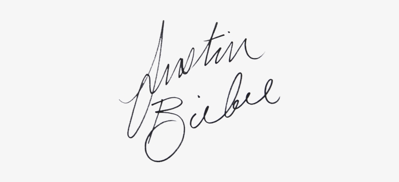 Discover Ideas About Justin Bieber - Justin Bieber Autografo Png, transparent png download