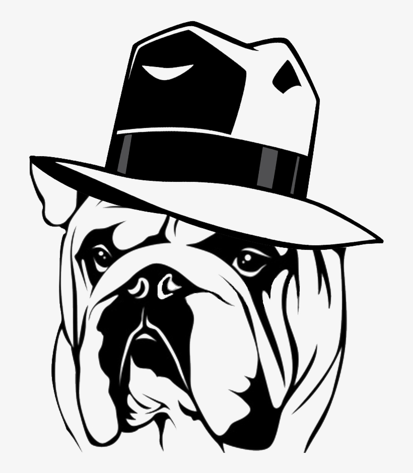 Bull Dog Pi Dog And Hat Final 1170x500@2x - English Bulldog Stickers, transparent png download