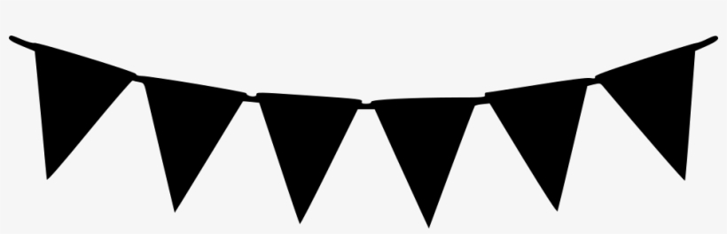 Flag Party Decorator - Birthday Flag Black And White, transparent png download