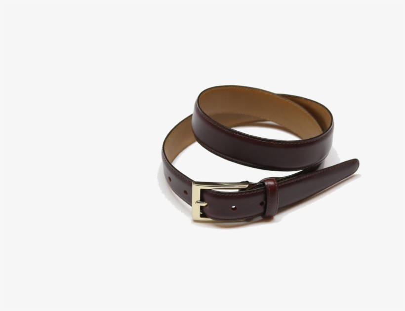 Argentine Burgundy Leather Belt - Buckle, transparent png download