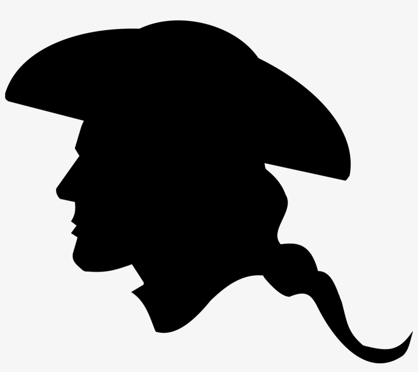Us Revolutionary War Soldier - Side Of Face Silhouette, transparent png download