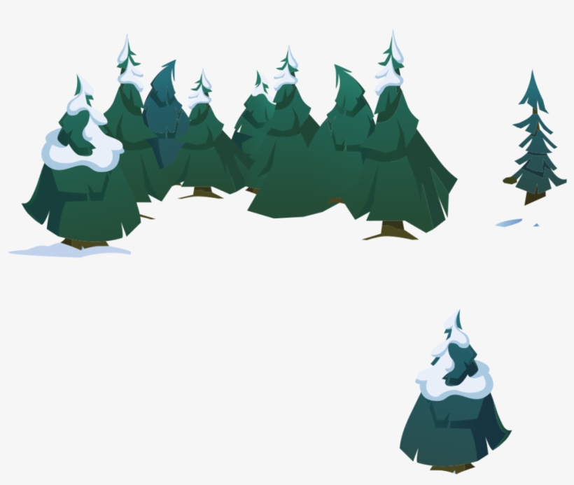 Wintertrees - Pine Trees Animal Jam, transparent png download