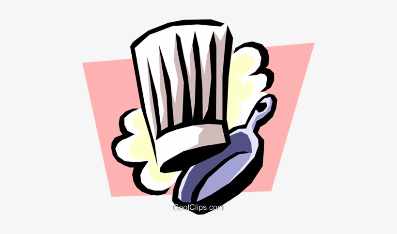Chef S Hat With Frying Pan Royalty Free Vector Clip Chef Toque