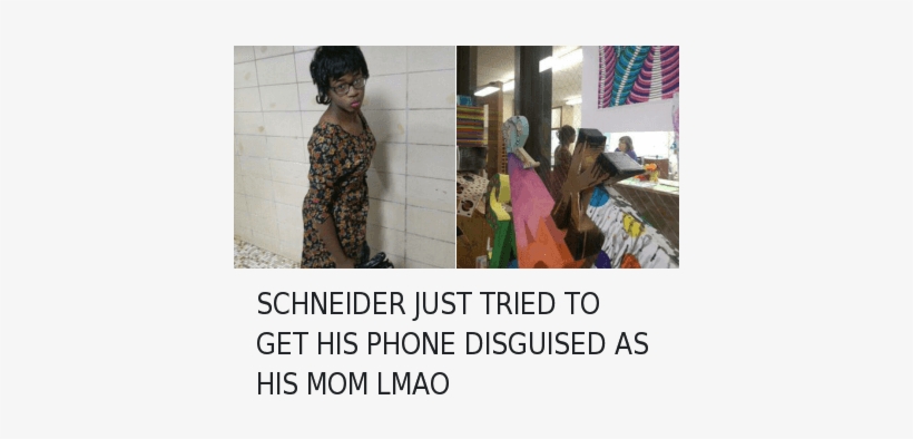 Trying - Schneider Dressed As His Mom, transparent png download