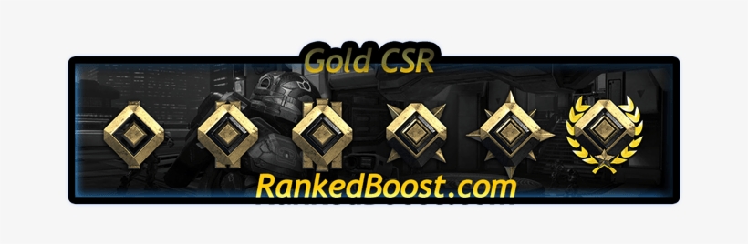Halo 5 Csr Rank - Halo 5 Gold Rank, transparent png download