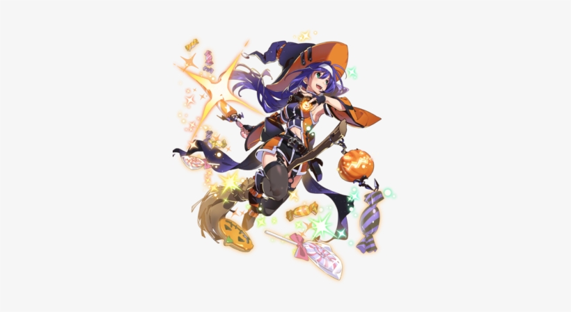 Mia Moonlit Witch Btlface C - Halloween Mia Fire Emblem, transparent png download