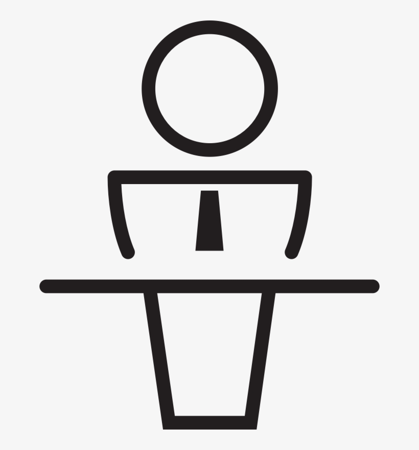 Public Speaking Loudspeaker Computer Icons Podium - Public Speaker Clipart Black And White, transparent png download