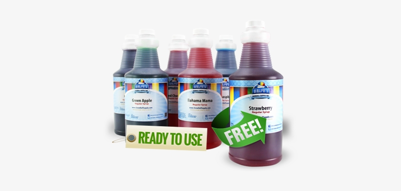Buy 5 Quarts Of Ready To Use Flavors And Get One Free - Snow Cone Syrup, transparent png download