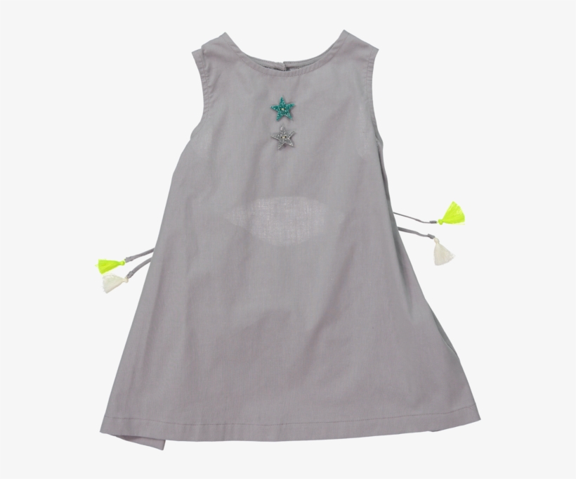 Mia Dress In Gray - Day Dress, transparent png download