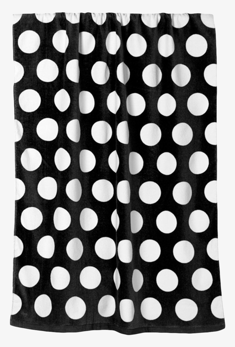 Ultraclub C3060 Velour Beach Towel - Black & White, transparent png download