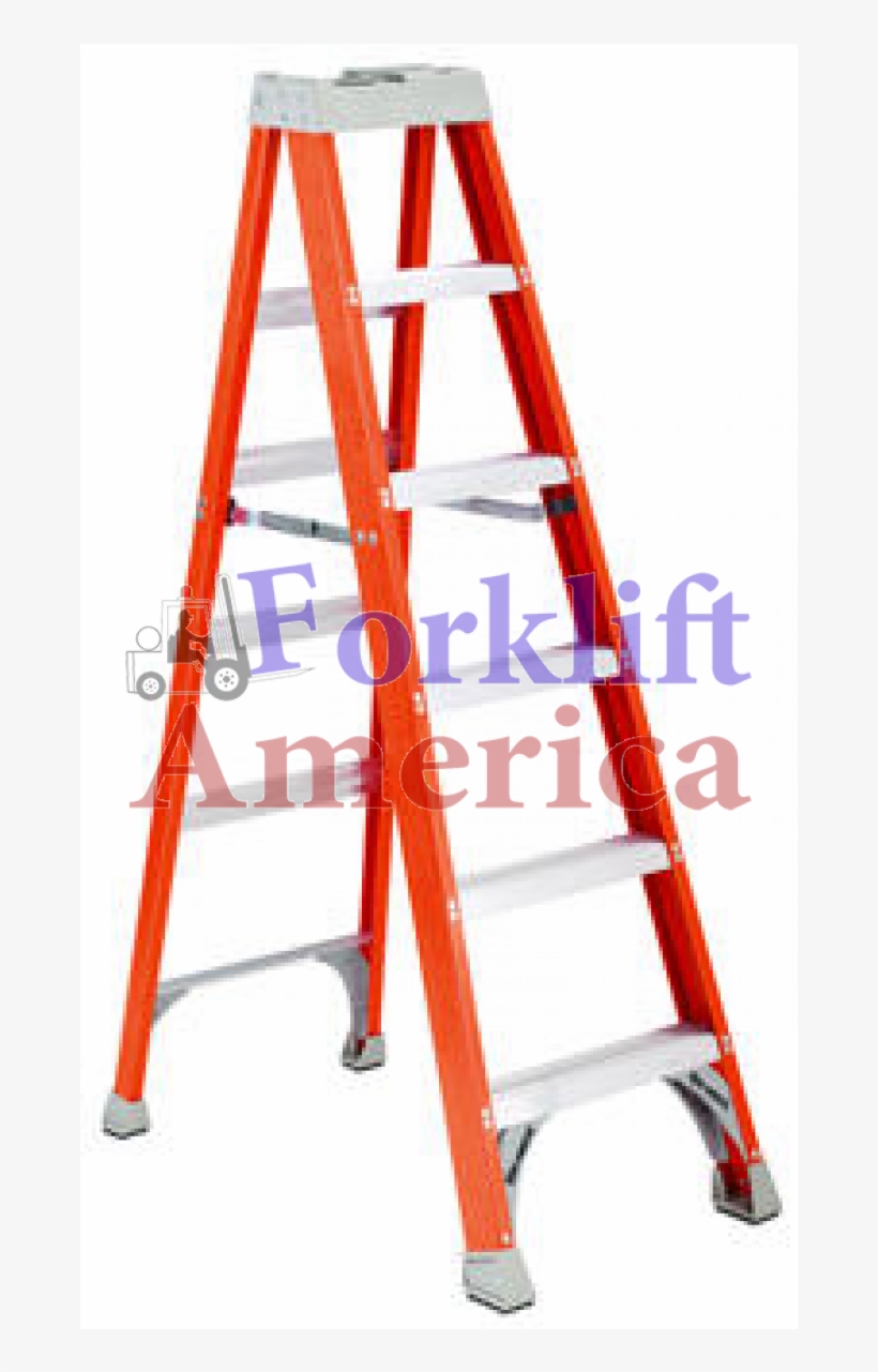 Fiberglass Step Ladder 8ft - Louisville 6 Ft. 300 Lb. Load Capacity Fiberglass Stepladder, transparent png download