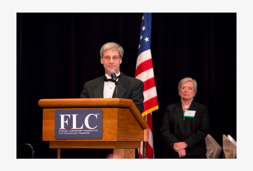 Podium Speaker With American Flag, transparent png download