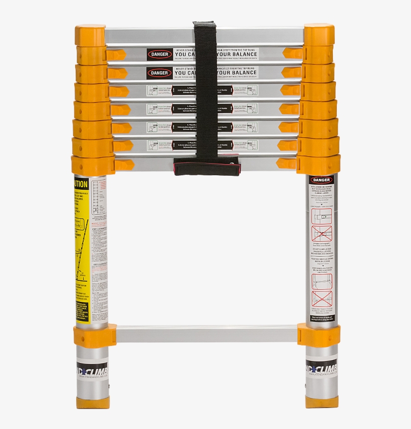 750p Closed250x350 - Vestil Tlad-10 Aluminum Telescopic Ladder, 225 Lbs, transparent png download