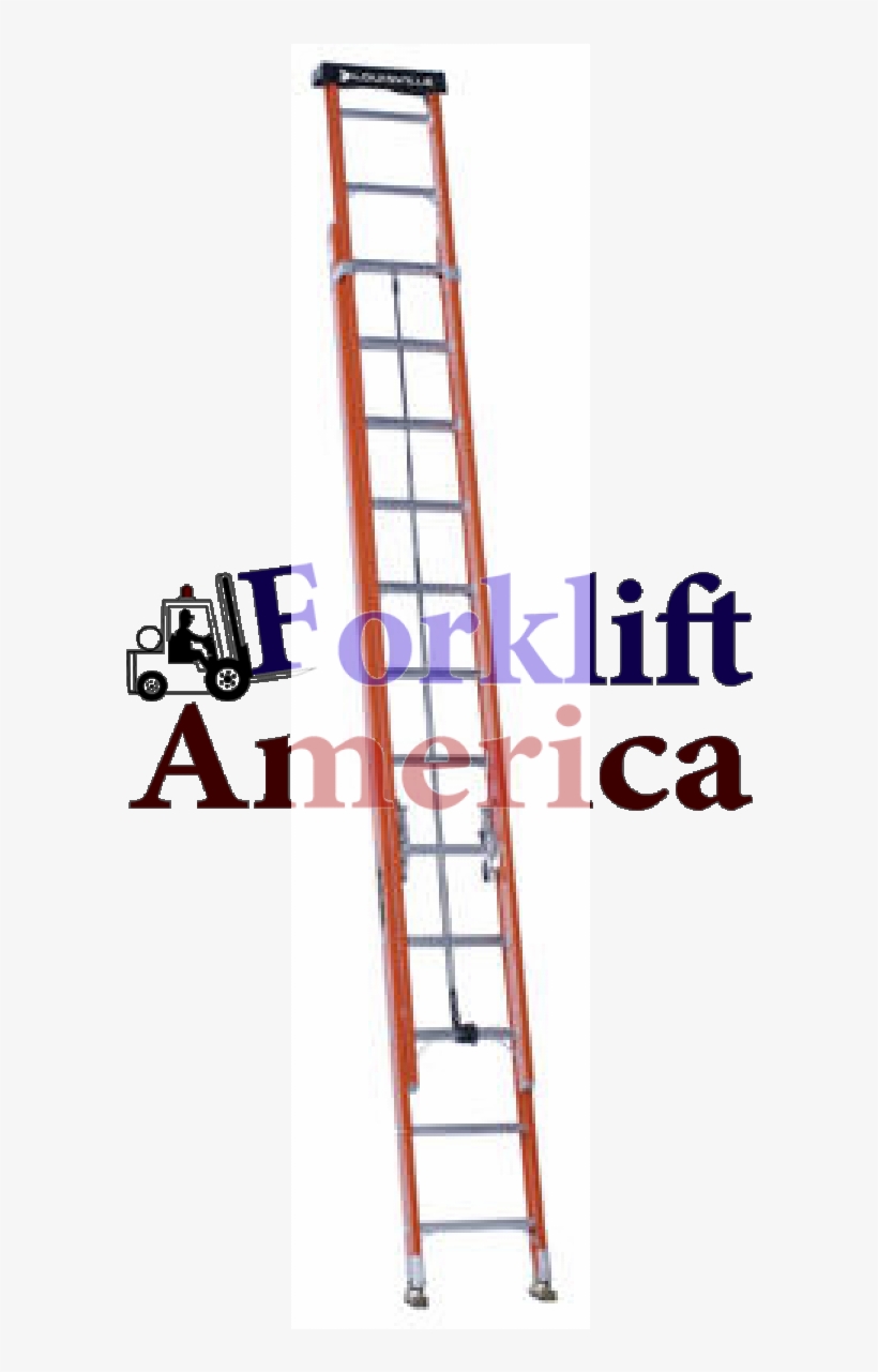 Fiberglass Extension Ladder 32 Ft - Louisville Ladder 32 Ft. Fiberglass Extension With, transparent png download