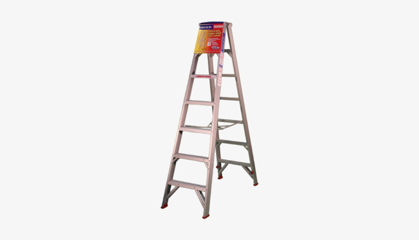 Additional Tradesman Ladders - Indalex Double Sided Aluminium 7 Step Ladder 2.1m, transparent png download