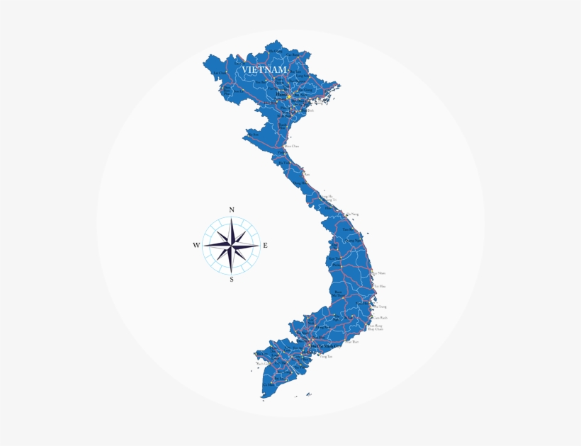 Vietnam-map - Circle, transparent png download