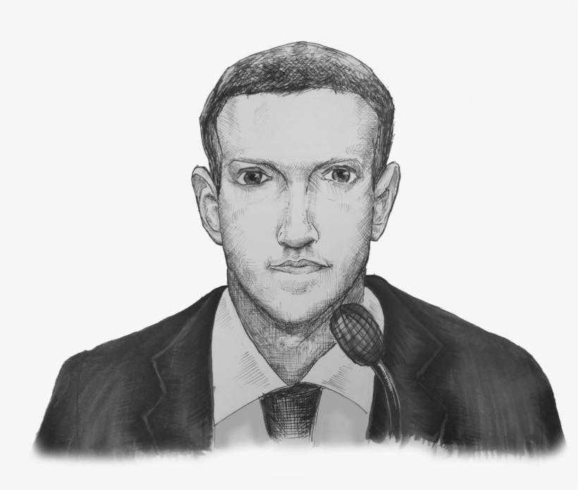 The Trials And Travails Of Mark Zuckerberg - Sketch, transparent png download