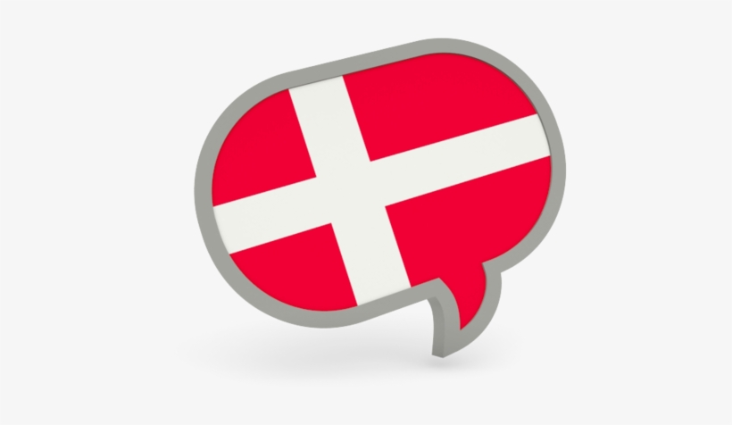 Illustration Of Flag Of Denmark - Dutch Flag Speech Bubble, transparent png download