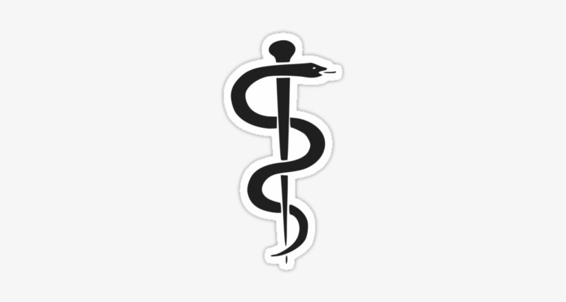 Medicine Symbol - Medicine Symbol Rod Asclepius, transparent png download